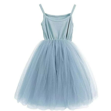 

Otqutp 2024 Fashion Baby Girls Tutu Dress Toddler Cotton Tutu Dress Tulle Dresses Girl Sleeveless Princess Dress for 6M to 7 Years
