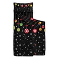 thumbnail image 2 of Black Christmas Ornament Pattern Toddler Nap Mats for Kids Preschool,50"x20" Sleeping Mat Bag or Kids,Toddler Sleeping Bag,Toddler Nap Mat or Daycare, 2 of 6