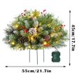 thumbnail image 3 of ZHENYANGli Flowers Hanging Rose Roses Flowers with Flowers Christmas Glowing Christmas Tree Christmas Planter Filler Planter Christmas Holiday Planter Filler Outdoor, 3 of 8