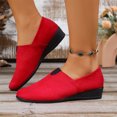 thumbnail image 2 of YOUYEDIAN Loafers for Women Spring Fall Pointed Toe Versatile Slip On Wedge Heel Shoes Fashion Comfortable Casual Shoes, 2 of 5