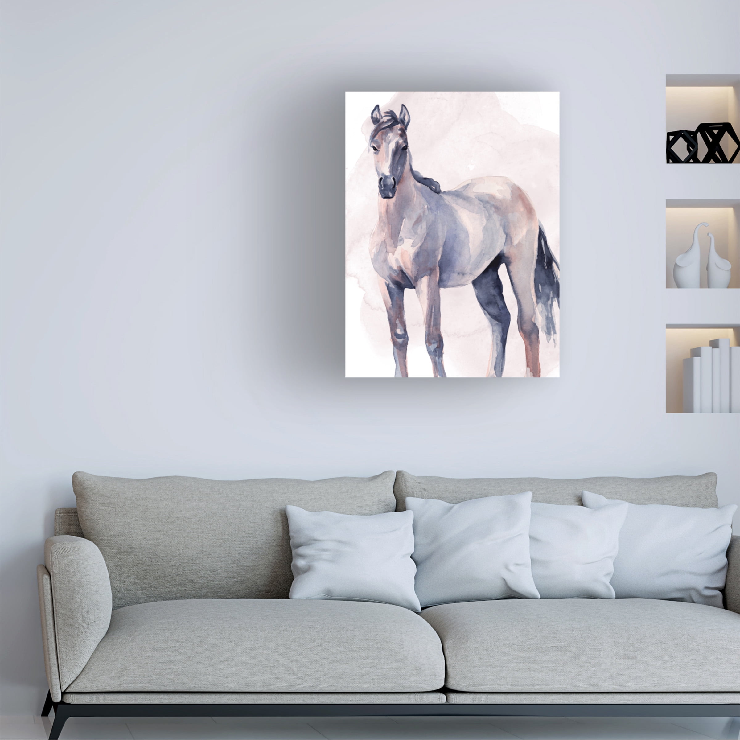 Jennifer Paxton Parker 'Horse in Watercolor II' Canvas Art