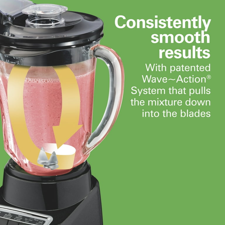Hamilton Beach Quiet Kitchen Wave Action Smoothie Blender, 48 oz