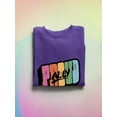 thumbnail image 3 of Proud Ally Colorful Banner Sweatshirt Women -Smartprints Designs, Female Medium, 3 of 4