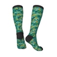 thumbnail image 4 of Daiia Sports Socks Jungle Leopard Printed Novelty Crew Socks for Men Women Knee High Socks Cotton Socks Soft & Breathable Support Unisex Socks, 4 of 9