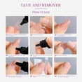 thumbnail image 6 of Solid Nail Glue Gel - 10s Quick Dry Nail Adhesive, Gel Remover Sticks, Nail File, Upgraded Super Strong No Lamp, Long-Lasting Adhesion, Easy Application, False Nails Glue Set, DIY Makeup Organizers, 6 of 8