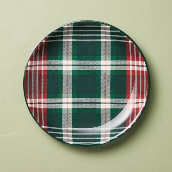 8.5" Melamine Salad Plate Signature Plaid