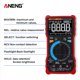 thumbnail image 5 of ANENG-V8 multímetro digital 8000 recuentos detector de voltaje diodo de capacitancia verdadero RMS probador portátil multifuncional medidor rojo Inevent TO001489-02B, 5 of 7