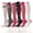 A-MIX Color-6Pairs, variant on Compression Socks for Women 20-30 mmhg Knee High for Support Nurses Pregnancy Sports Travel Flight Running