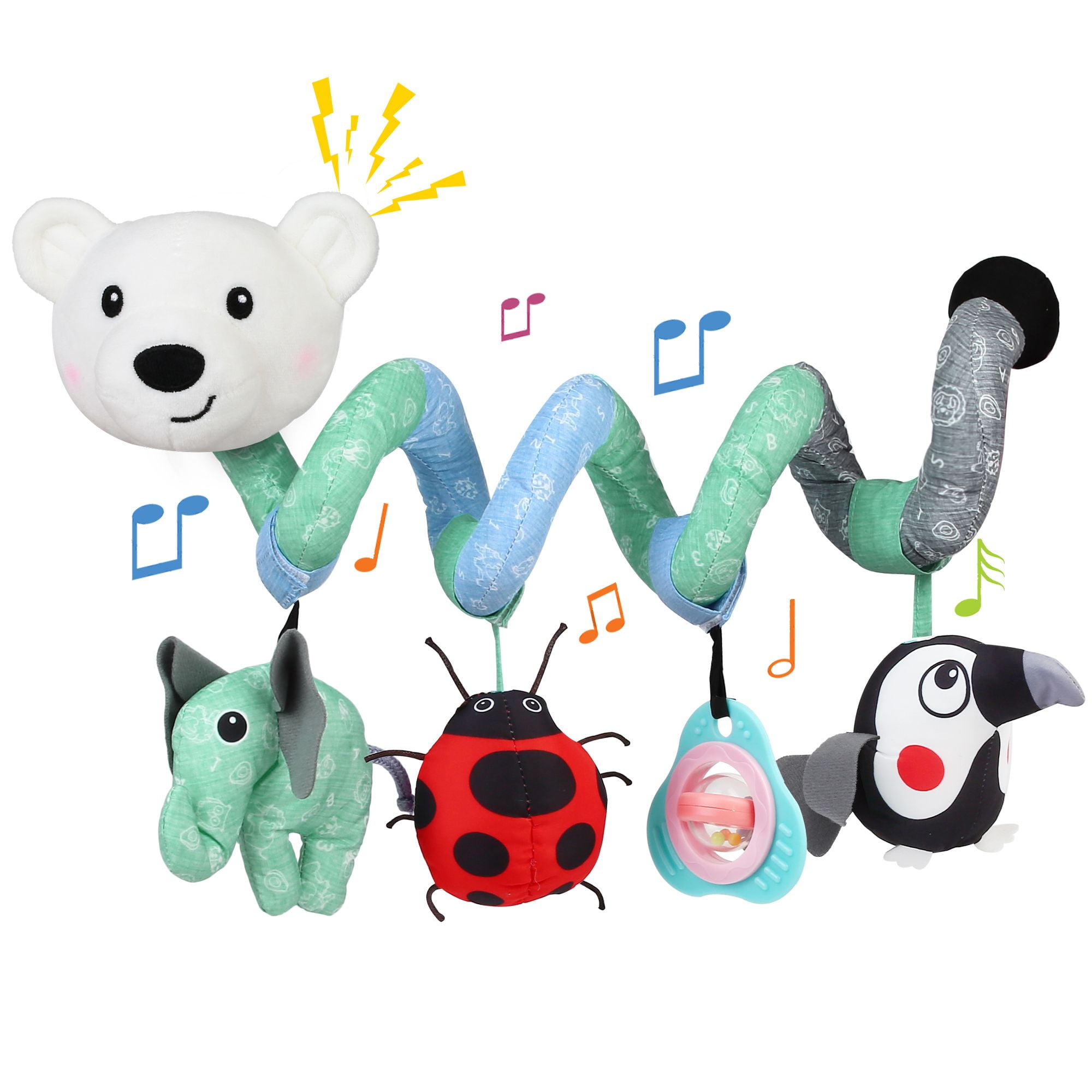 Baby Car Seat Toys, Infant Hanging Stroller Toys for Carseat Crib Bar Bassinet, Manufacturer LotFancy