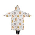thumbnail image 2 of Wearable Adult Blanket Hoodie - Flannel Blanket Hoodie with Pockets -Sherpa Giant Hoodie Blankets for Women Men, 2 of 3
