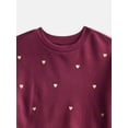 thumbnail image 2 of Wonder Nation Little Girls Fleece Top and Bubble Skirt Set, Sizes 4-10, 2-Piece, 2 of 3