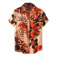 thumbnail image 1 of Camisas Vaqueras Para Hombre XXL Camiseta de manga corta con solapa y hebilla con estampado de y ocio para hombre (Orange, XL), 1 of 7