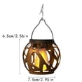 thumbnail image 3 of Solar Fence Hollow Metal Hanging Light,LED Solar Decorative Garden Lantern for Patio Outdoor Decor, 3 of 9