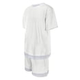 thumbnail image 5 of Boys Clothes 2-Piece Casual Street Style White Kids Short Sleeve Shirts and Shorts Sets Boys Summer Outfits 12-13 Years, 5 of 9