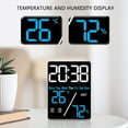 thumbnail image 2 of Tizuqe Digital Hygrometer Digital Clock for Home Offices Alarm Clock and Colorful Display for Everyday Use, 2 of 13