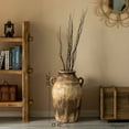 thumbnail image 5 of 23-Inch Brown Antique-Inspired Fiberglass Tall Floor Vase - Farmhouse Boho Decor for Living Rooms, Entryway Tables, and Wedding Tables - The Perfect Table Centerpiece for Parties, and Special Events, 5 of 8
