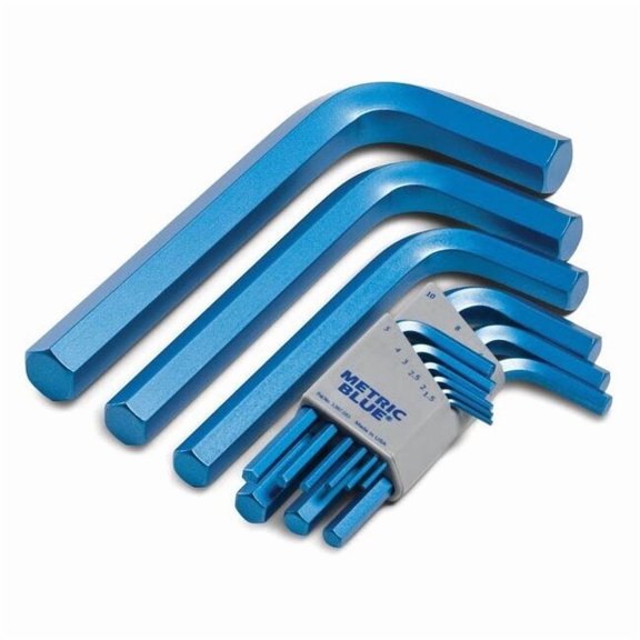 Metric Blue 12 Piece Metric L-Shape Hex Key Set, UST194294 UST194294