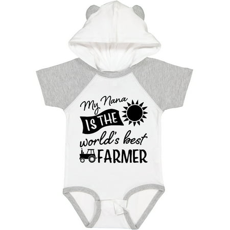 

Inktastic My Nana is the World s Best Farmer Tractor Design Gift Baby Boy or Baby Girl Bodysuit