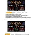thumbnail image 3 of 15 Digit Electronic Scoreboard LED Digital Portable Electric Scorekeeper Indoor Outdoor Basketball Volleyball Sports Scoreboard, 3 of 5