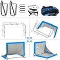 thumbnail image 2 of Tignapoo Portable Foldable Kids Soccer Goal Set for Indoor & Outdoor Training - 2-Pack with Accessories (Red), 2 of 6