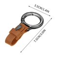 thumbnail image 3 of Keychain Pendant for Men | Car Key Holder with Hanging Ring and Rope | Alloy Leather Keychain Accessory for Keys | Waist Clip and Daily Carry Organizer, 3 of 7