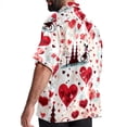 thumbnail image 3 of Valentine's Day Love Men's Short Sleeve Poplin Beach Shirts, Casual Printed Button Down Summer Hawaiian Shirt - Unisex, 3 of 6