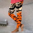 thumbnail image 2 of TFEOQRY Womens Halloween Print Leggings High Waist Soft Skinny Casual Pants for Festival Party Wear, 2 of 6