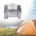 thumbnail image 5 of Camping Folding Stove Galvanized Stove Burners Pocket Stove with Stand Rack for Outdoor Backpacking, 5 of 8