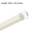 thumbnail image 2 of Unique Bargains Round Rod 1/2" Dia 20" Length FRP Fiberglass Round Rod Engineering Plastic White  Bar, 2 of 5