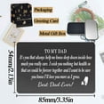 thumbnail image 5 of Dad Wallet Card Father's Day Gifts from Son Daughter Metal Engraved Wallet Card Inserts Birthday Christmas Presents for Papa Daddy-TO MY DAD Black 09, 5 of 5