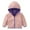 Pink, variant on Ashirexll Kids Soft Fleece Hooded Jacket with Pocket Zipper Long Sleeve Comfortable Casual Everyday Wear