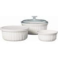 thumbnail image 2 of French White 7-Piece Ceramic Bakeware Set with Lids Chip and Crack Resistant Stoneware Baking Dish Microwave Dishwasher Oven Freezer Safe, 2 of 6