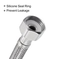 thumbnail image 4 of Uxcell 16" Faucet Supply Line Connector, G3/8 Male x G1/2 Female 304 Stainless Steel Water Supply Hose, 4 Pack, 4 of 6