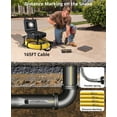thumbnail image 7 of Garvee Sewer Camera 165FT with Self Leveling, IP68 Waterproof Pipeline Inspection Camera with 9" LCD Monitor & DVR Function, 7 of 7