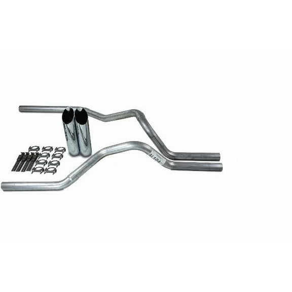 Ford F-150 Truck 98-03 2.5" Dual Truck Exhaust Kits No Muffler Slash Tips