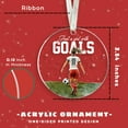 thumbnail image 2 of Soccer Ornaments - Soccer Gifts for Girls, Boys, Teens, Kids, Players, Team, Coach - Sports Team, Gifts for Sporty Girls - Acrylic Ornament 2025, 2 of 6