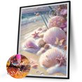 thumbnail image 1 of Cuadros Decorativos 5D bricolaje ronda completa taladro diamante pintura playa Kit arte decoración del hogar (B5928) Wdftyju embutido en tela, 1 of 8