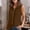 Brown, variant on Women's Sleeveless Button Down Shirts Casual Collared V Neck Blouse Summer Lightweight Work Office Tops Mint Green S