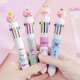 thumbnail image 1 of Pig 5 sticks 5pcs cute animal cartoon ballpoint pen cute school office supply stationery z42339, 1 of 4