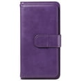 thumbnail image 2 of SaniMore Versatile Case for Samsung Galaxy S24 2024, Durable PU Leather Case Card Slots Flip Kickstand Magnetic Closure Anti-drop Shockproof Full Protective Wallet Business Cover, Purple, 2 of 9