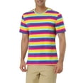 thumbnail image 4 of Lars Amadeus Men's Vintage Crew Neck Short Sleeve Striped T-shirt, 4 of 6
