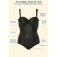 thumbnail image 4 of Swimsuits for All Women's Ruched Underwire One Piece Swimsuit, 4 of 4