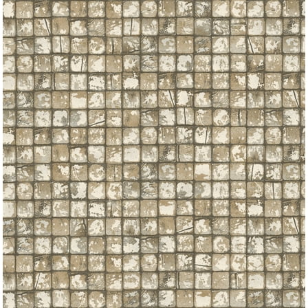 Advantage Kingsley Neutral Tiled Wallpaper