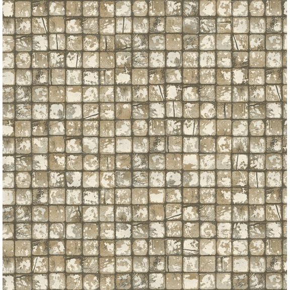 Advantage Kingsley Neutral Tiled Wallpaper