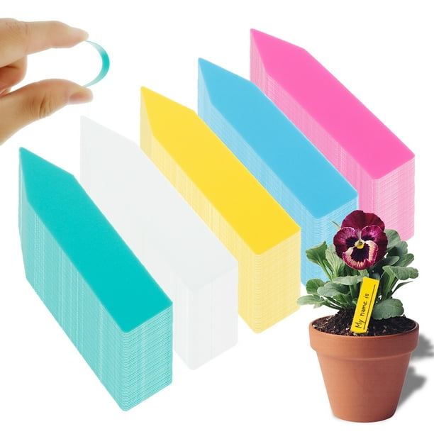Plastic Plant Labels,NKTIER 500 Pcs Reusable Plastic Labels Pvc Labels