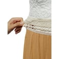 thumbnail image 3 of FashionOutfit Women's Sleeveless Spaghetti Strap Lace Detail Baby Doll Dress - Made in USA, 3 of 4