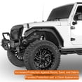 thumbnail image 3 of Hooke Road 4Pcs Aluminum Front +Rear Inner Fender Liners For 2007-2018 Jeep Wrangler JK JKU, 3 of 18