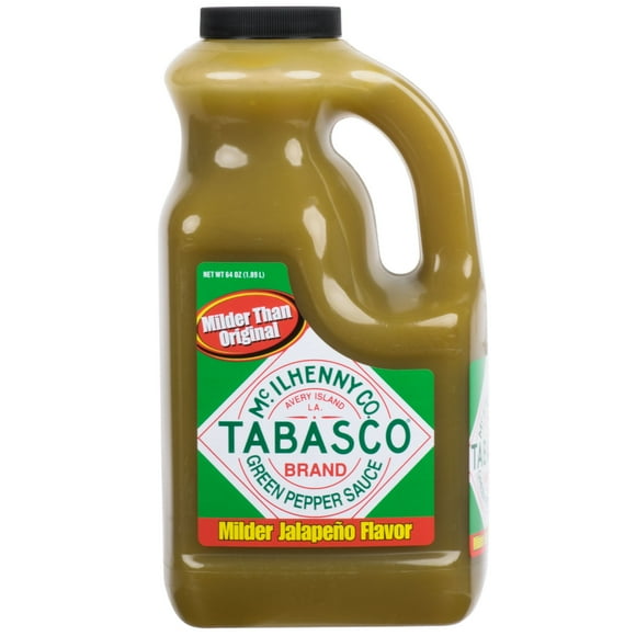TABASCO® 64 oz. Green Pepper Hot Sauce - 2/Case