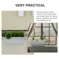 thumbnail image 2 of Grey Plastic Vegetable Planting Pot with Drainage Design for Home Use 10.5 Inches, 2 of 9