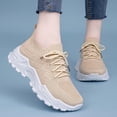 thumbnail image 2 of Women's Mesh Sneakers Breathable High Top Breathable Wide Toe Barefoot Shoes Indoor Fitness Casual Shoes Yoga Shoes Khaki 36, 2 of 7